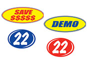 Oval Windshield Stickers