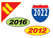 Year Windshield Stickers