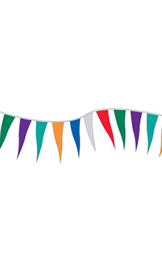 Multi-Colored Metallic Triangle Pennant Multi-Colored Metallic Triangle Pennant