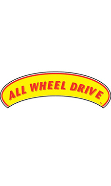 Arch Windshield Slogan Sticker - "All Wheel Drive" Arch Windshield Slogan Sticker - "All Wheel Drive"