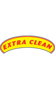 Arch Windshield Slogan Sticker - "Extra Clean"