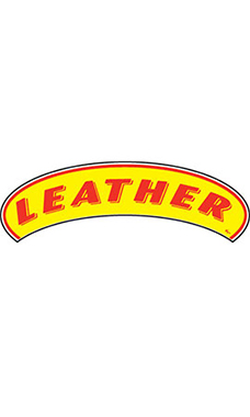 Arch Windshield Slogan Sticker - "Leather" Arch Windshield Slogan Sticker - "Leather"