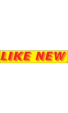 Rectangular Slogan Windshield Sticker - "Like New" Rectangular Slogan Windshield Sticker - "Like New"