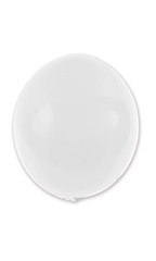20 inch Reusable White Vinyl Balloon