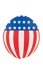 20 inch Reusable Stars & Stripes Vinyl Balloon
