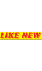 Rectangular Slogan Windshield Sticker - "Like New"