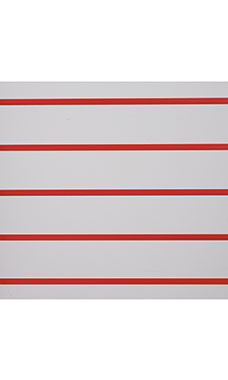 Red Vinyl Slatwall Insert