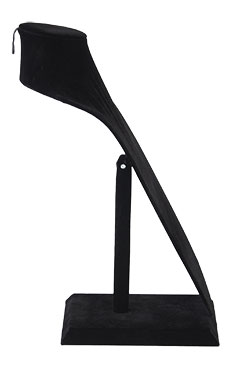 Tall Black Velvet Necklace Display