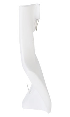 Small Side Profile Earring/Necklace White