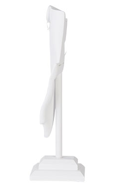 Side Profile Earring/Necklace White Large