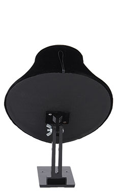 Black Velvet Necklace Bust on Adjustable Stand