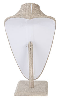 Tall Linen Necklace Display