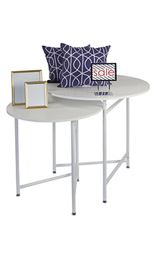 Round Nesting White Tables