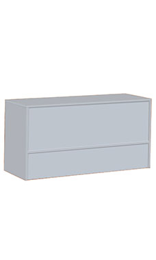 6' Gray Economy Service Counter