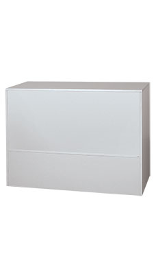 4' Gray Economy Service Counter