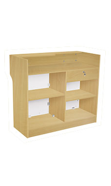 48 inch Maple Ledgetop Service Counter Ready to Assemble