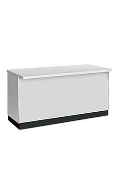 Gray 6 ft Service Counter Metal Framed