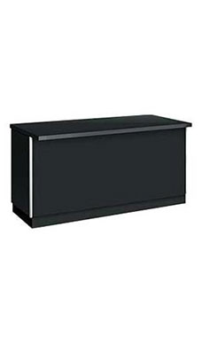 Black 6 ft Service Counter Metal Framed