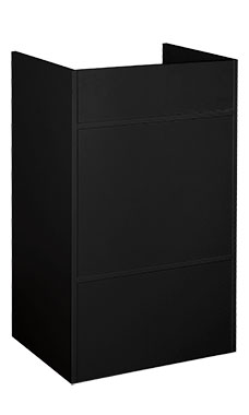 Economy Well Top Register Stands in Black