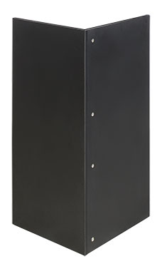 Fully Assembled 90 Degree Corner Filler Display - Black