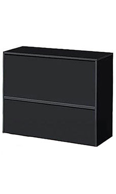 4' Black Service Counter