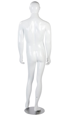 Male High Gloss Mannequins - White