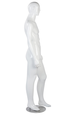 Male High Gloss Mannequins - White