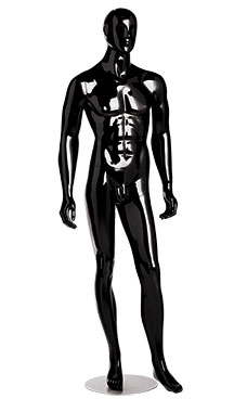 Male High Gloss Mannequins - Black