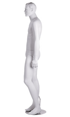 Male Mannequin With Head Cameo White