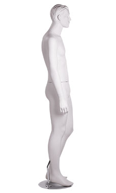 Male Mannequin With Head Cameo White