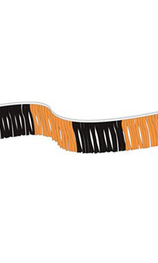 Gold/Black 60 foot Metallic Fringe Pennant Gold/Black 60 foot Metallic Fringe Pennant