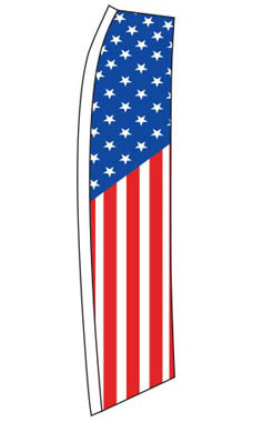 Stars and Stripes Wave Flag