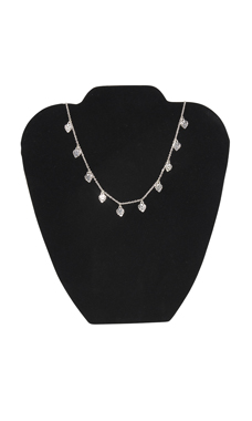 Black Velvet Padded Black Velvet Necklace Display Easels