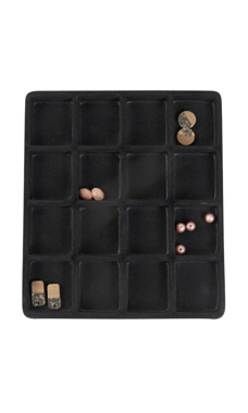 16 Section Flocked Tray Inserts 16 Section Flocked Tray Inserts