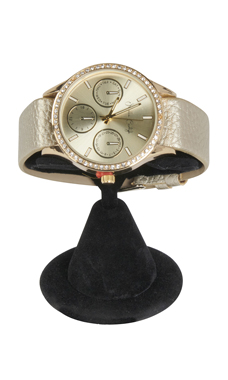 Black Velvet Horizontal Watch Stands Black Velvet Horizontal Watch Stands