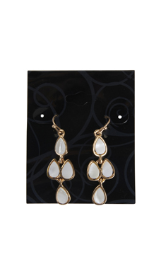 Black Swirl Earring Cards Black Swirl Earring Cards