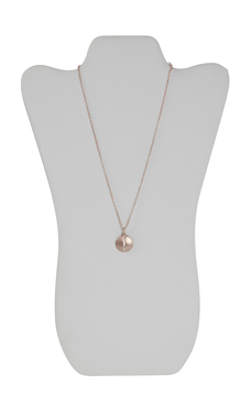 White Faux Leather Necklace Display Easels White Faux Leather Necklace Display Easels