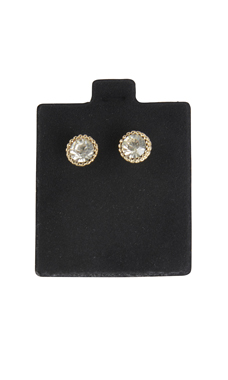 Black Felt Puffed Earring Cards Black Felt Puffed Earring Cards