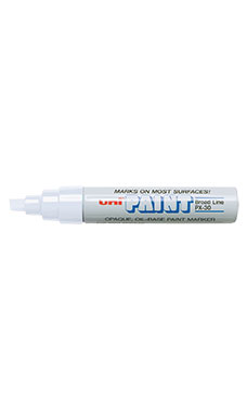 White Oil Based Paint Marker with 3/8 inch Tip