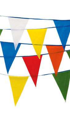 105' Pennant String - Multi-Colored 105' Pennant String - Multi-Colored