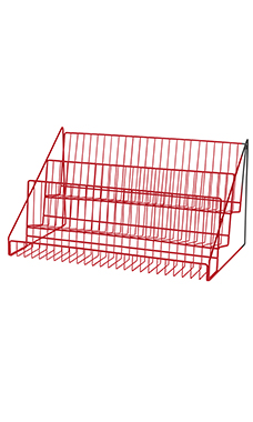 Made to Order Berry Red 3-Tier Wire Countertop Rack Made to Order Berry Red 3-Tier Wire Countertop Rack