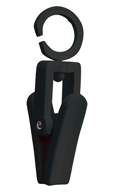 Black Plastic Swivel Clips With Rings Black Plastic Swivel Clips With Rings