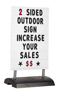 Springer Sign Two Sided - White Springer Sign Two Sided - White