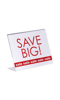 Acrylic Single Sided Sign Holders Acrylic Single Sided Sign Holders