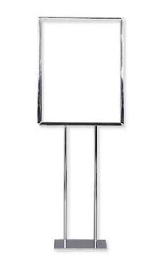 Large Sign Holder Twin Stem - Metal Large Sign Holder Twin Stem - Metal