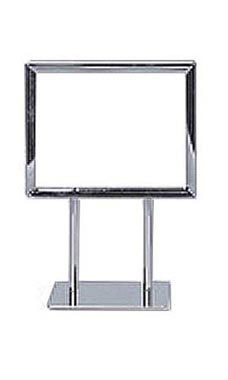 Small Sign Holder Twin Stem - Metal Small Sign Holder Twin Stem - Metal