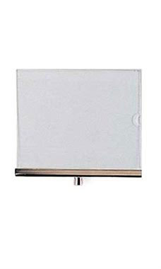 Acrylic Sign Holder with Chrome Channel - Small Acrylic Sign Holder with Chrome Channel - Small