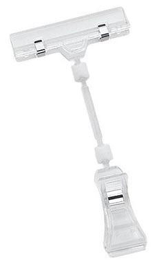 Medium Sign Holder Clip - Clear