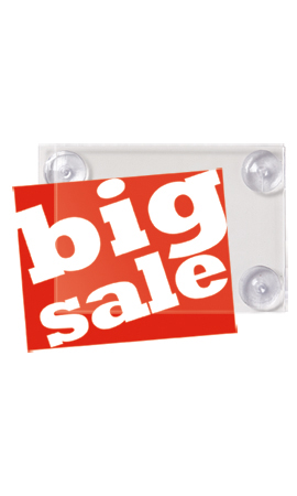 5 ½ x 8 ½ inch Window Sign Holder with Suction Cups 5 ½ x 8 ½ inch Window Sign Holder with Suction Cups