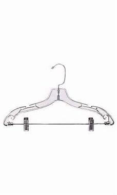17 inch Clear Plastic Suit Hangers 17 inch Clear Plastic Suit Hangers